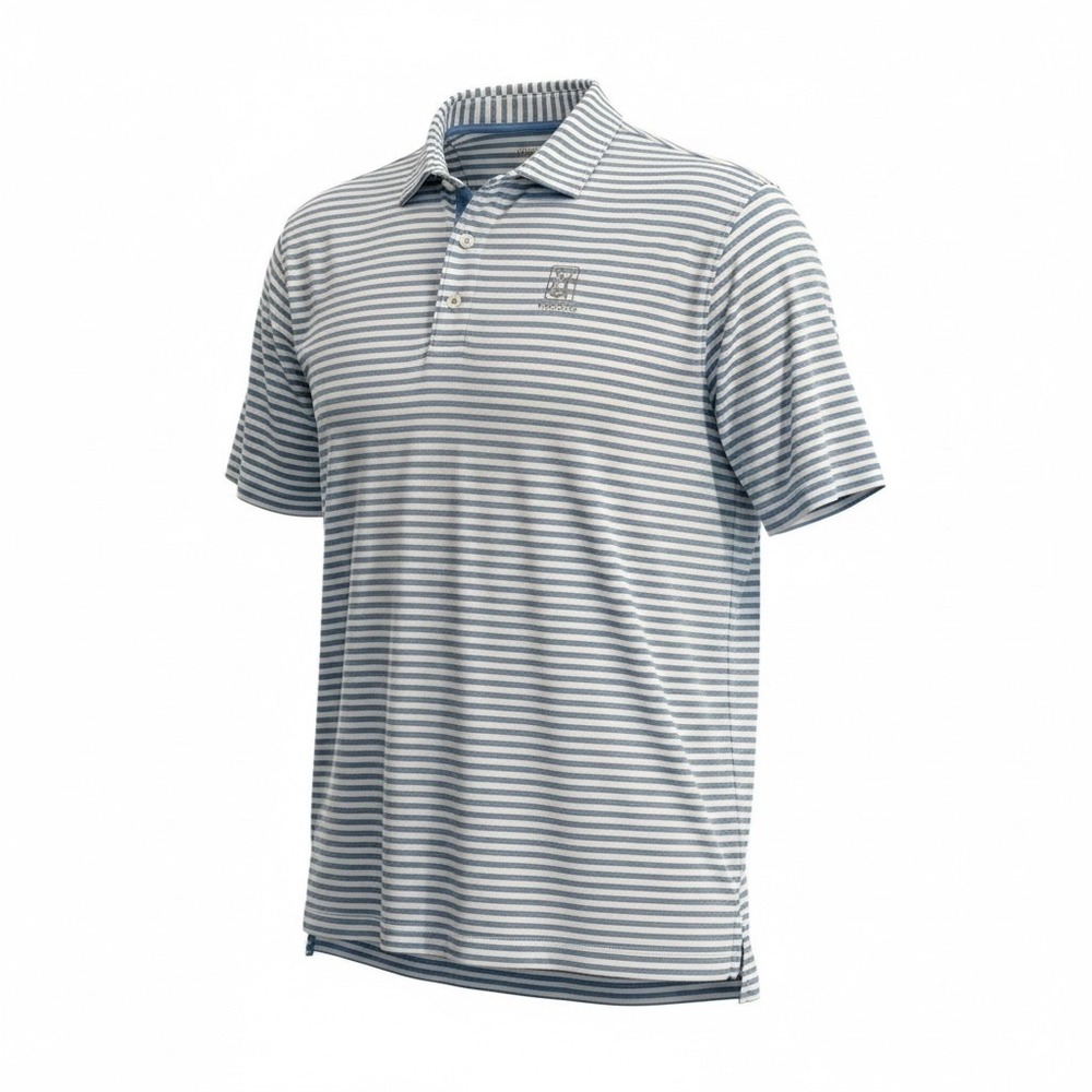 Johnnie-O Mens Golf Performance Polo Preppy XXL TPC Scottsdale Blue White